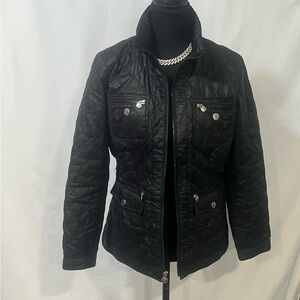 Laundry By Shelli Segal Black Quilted Puffer Jacket